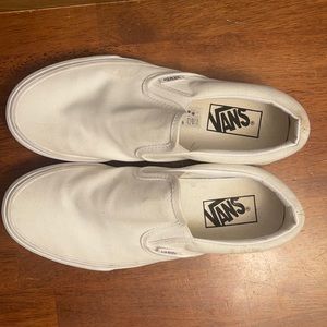 Vans white slip on women’s size 7.5